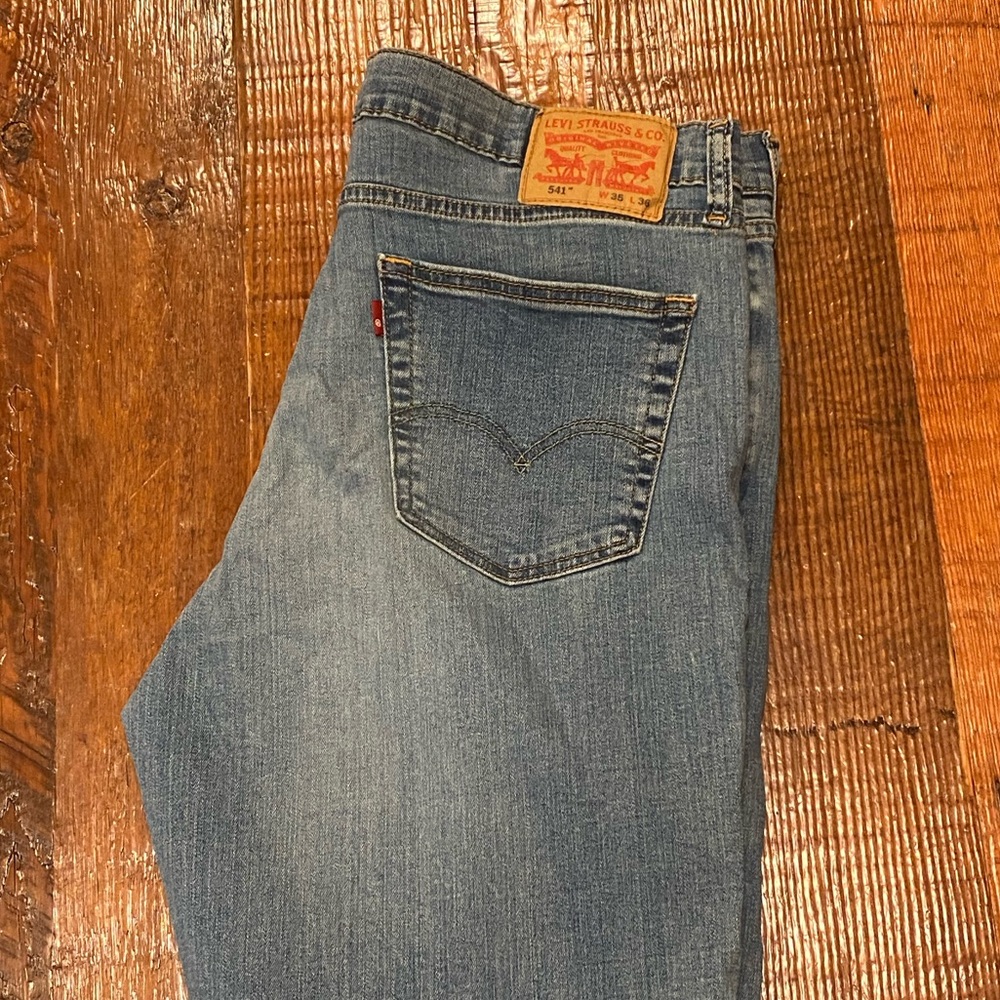 LEVI’S  Men's Blue Jeans 541 W35 L36 “blank tab”